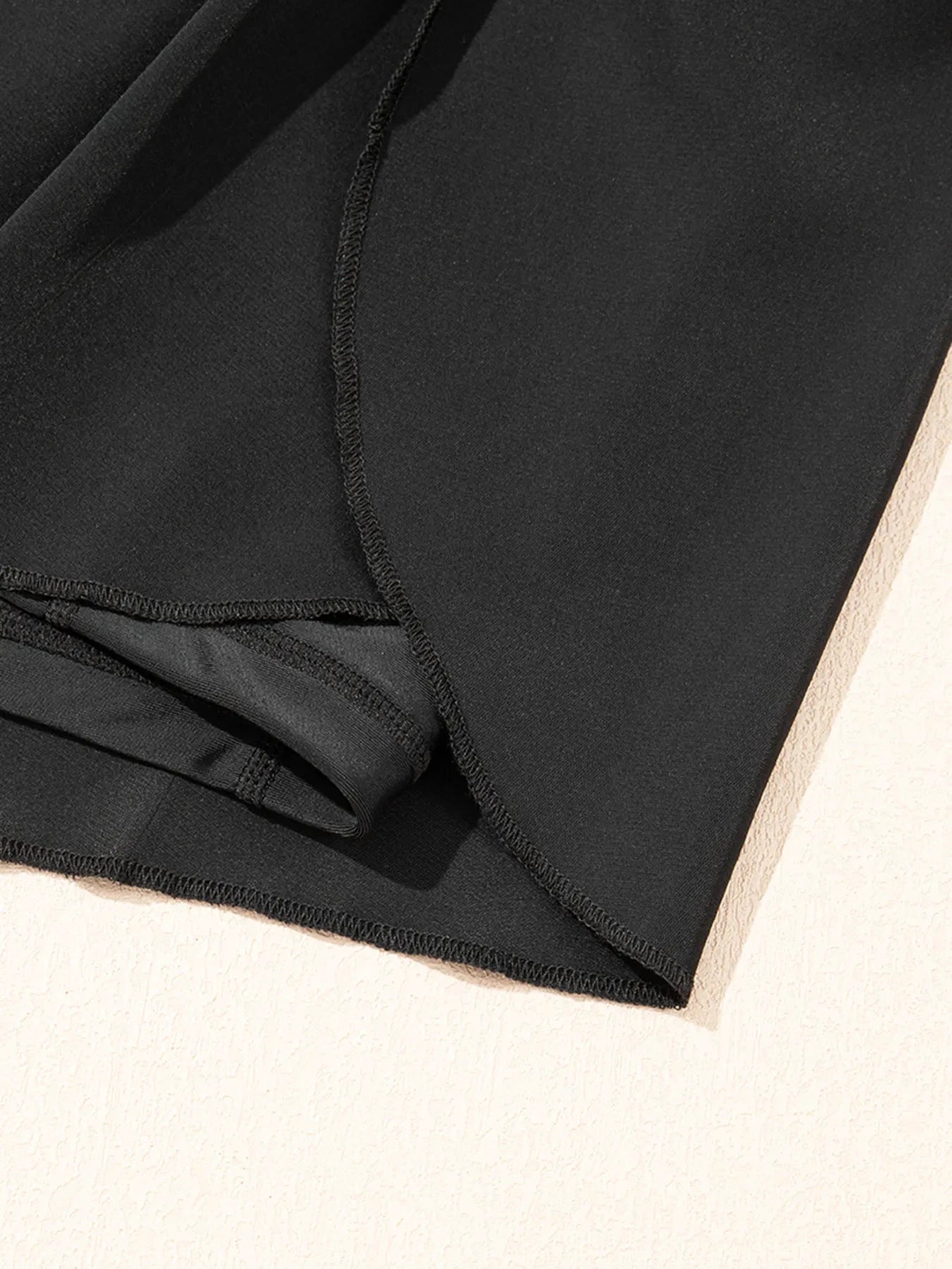High Waisted Drawstring Swim Shorts by Trendsi