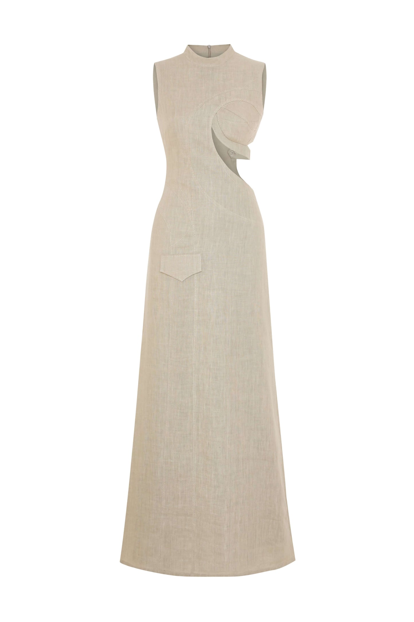 Madeleine Cameo Linen Dress