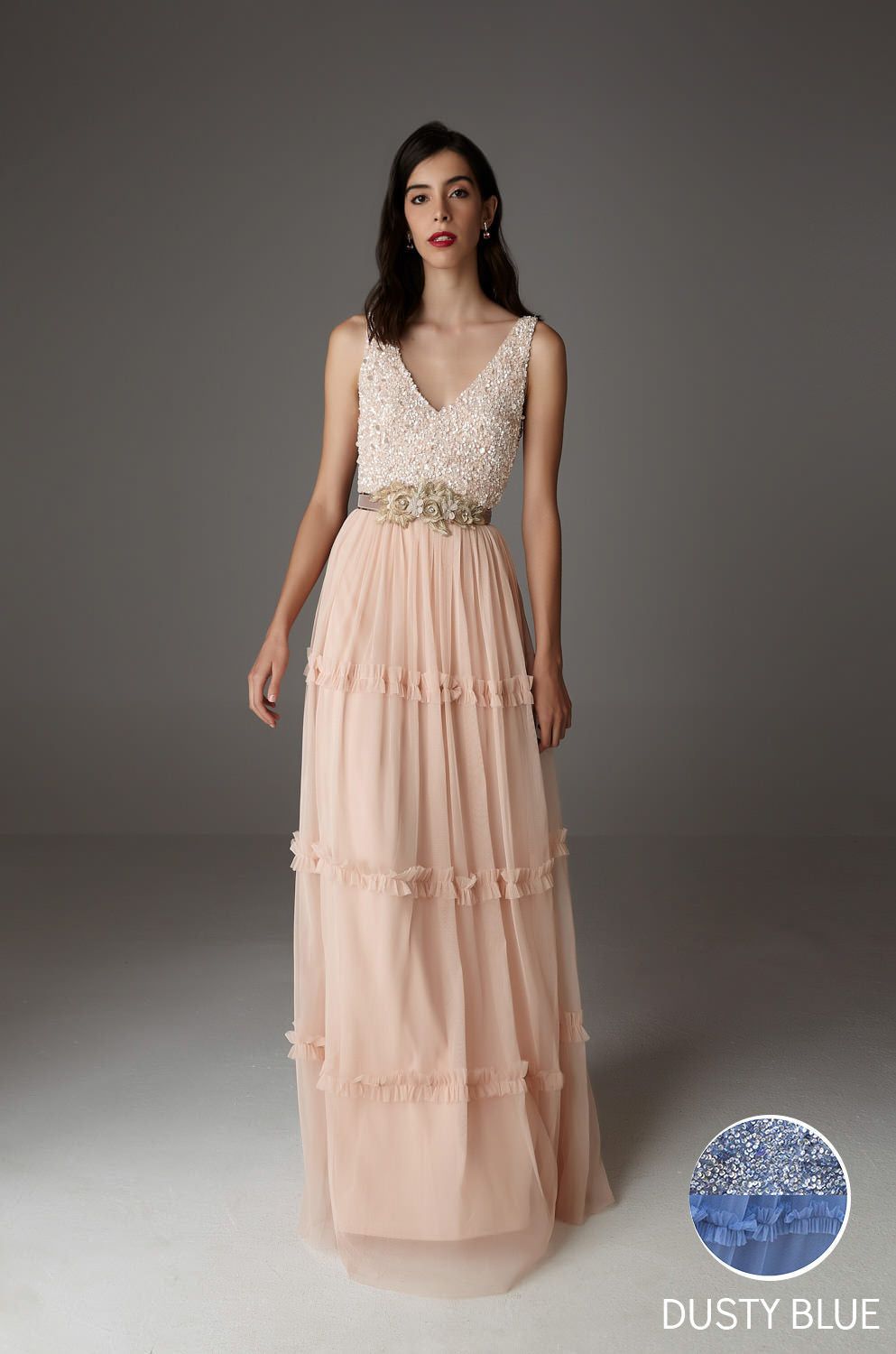 LIA MAXI DUSTY BLUE