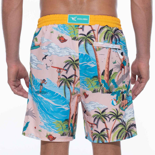 Mens Designer Board Shorts | Island Original Print