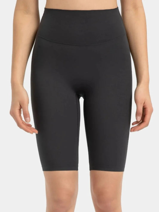 Millennia High Rise Wide Waistband Active Shorts by Coral Cove by Lakeshore Lifestyles