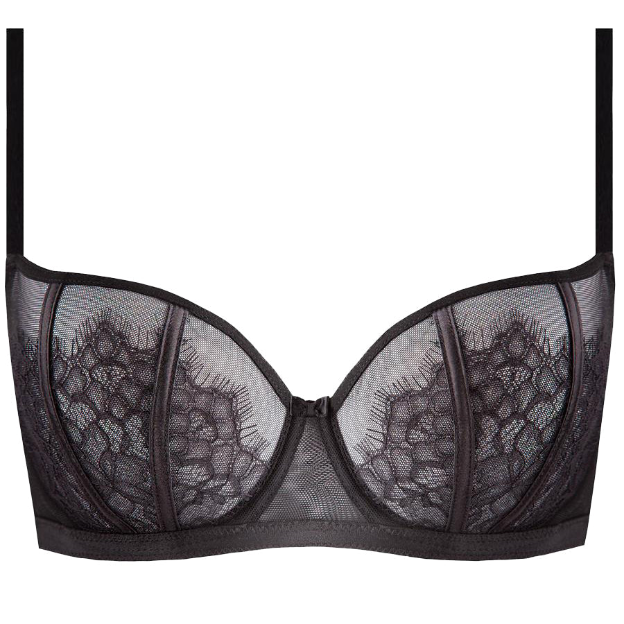 Sheer Lace Balconette Bra Betani-4