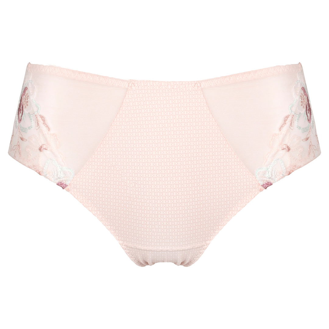 Semi Sheer Lace Maxi Brief Panty Bisquit