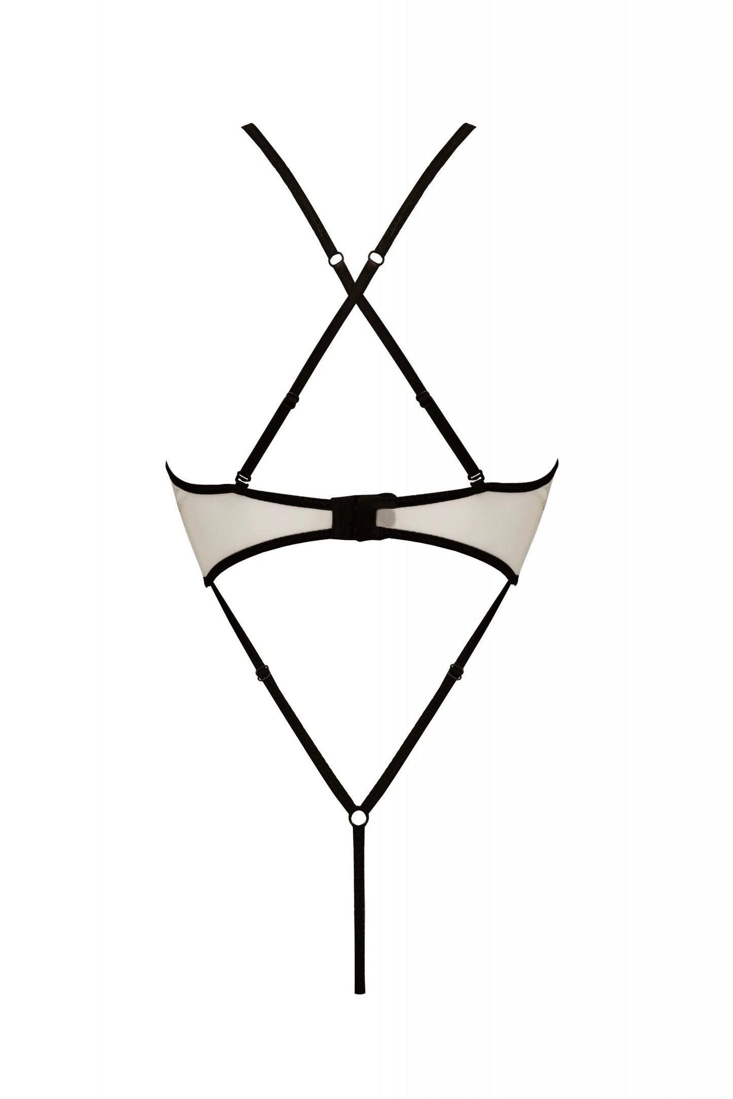 Sheer Mesh Lace Crotchless Body Passion Chica by Passion Lingerie