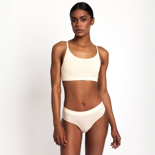 Organic Egyptian Cotton Mid-Rise Brief - GOTS-Certified for Soft, Breathable Comfort