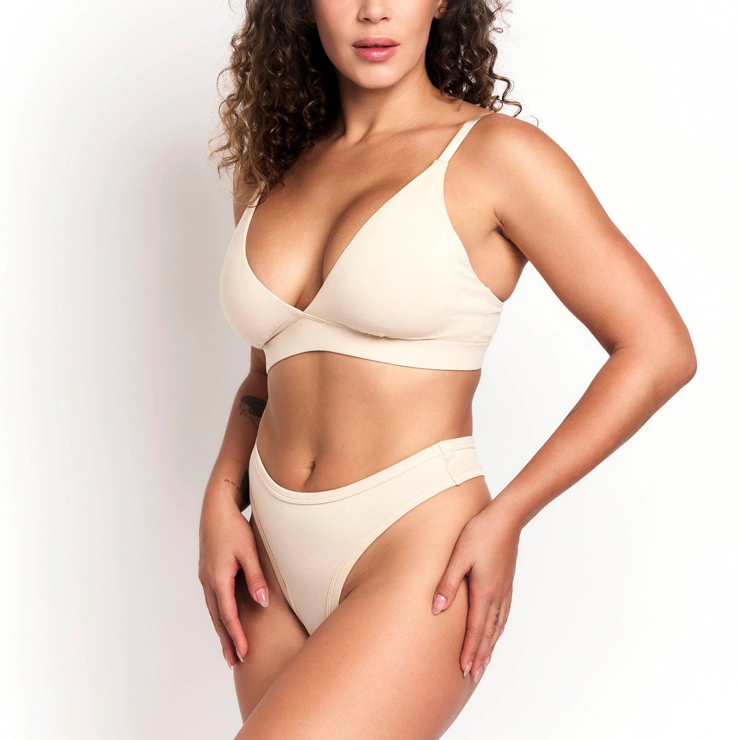 Indulge Organic Egyptian Cotton Triangle Bralette - GOTS-Certified Ultra-Soft and Breathable for Sensitive Skin by Net Positive