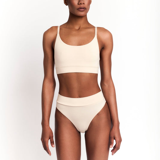 Organic Egyptian Cotton Cheeky Tanga - GOTS-Certified Breathable Underwear for Sensitive Skin Comfort