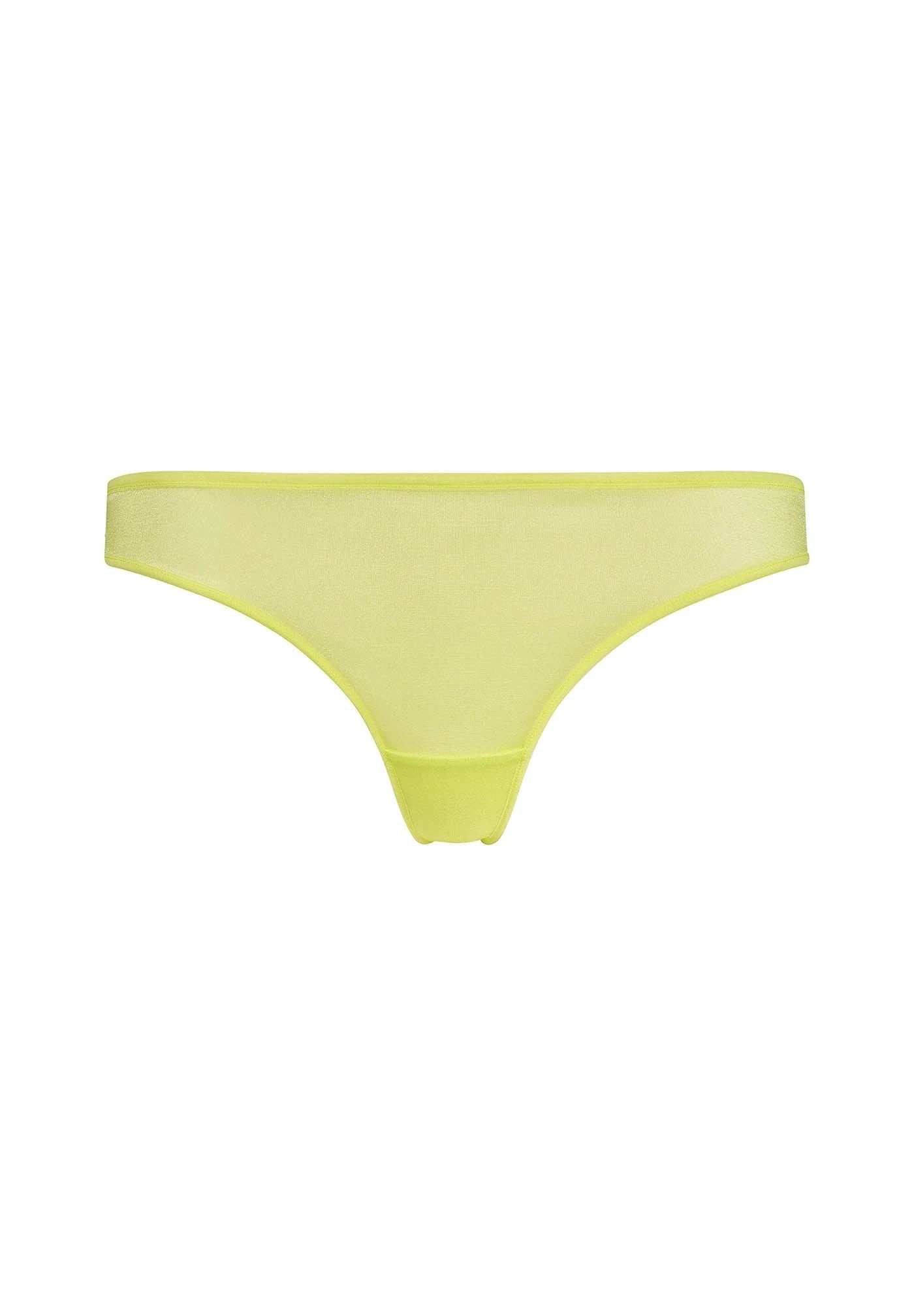 Gossard Glossies Sunny Lime Sheer Thong by Gossard Lingerie