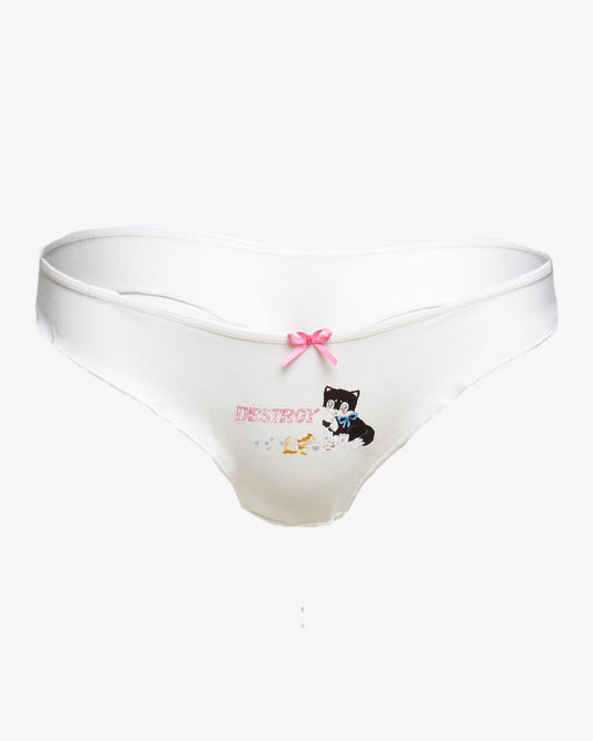 Destroy Kitty Cotton Frill Cheekster