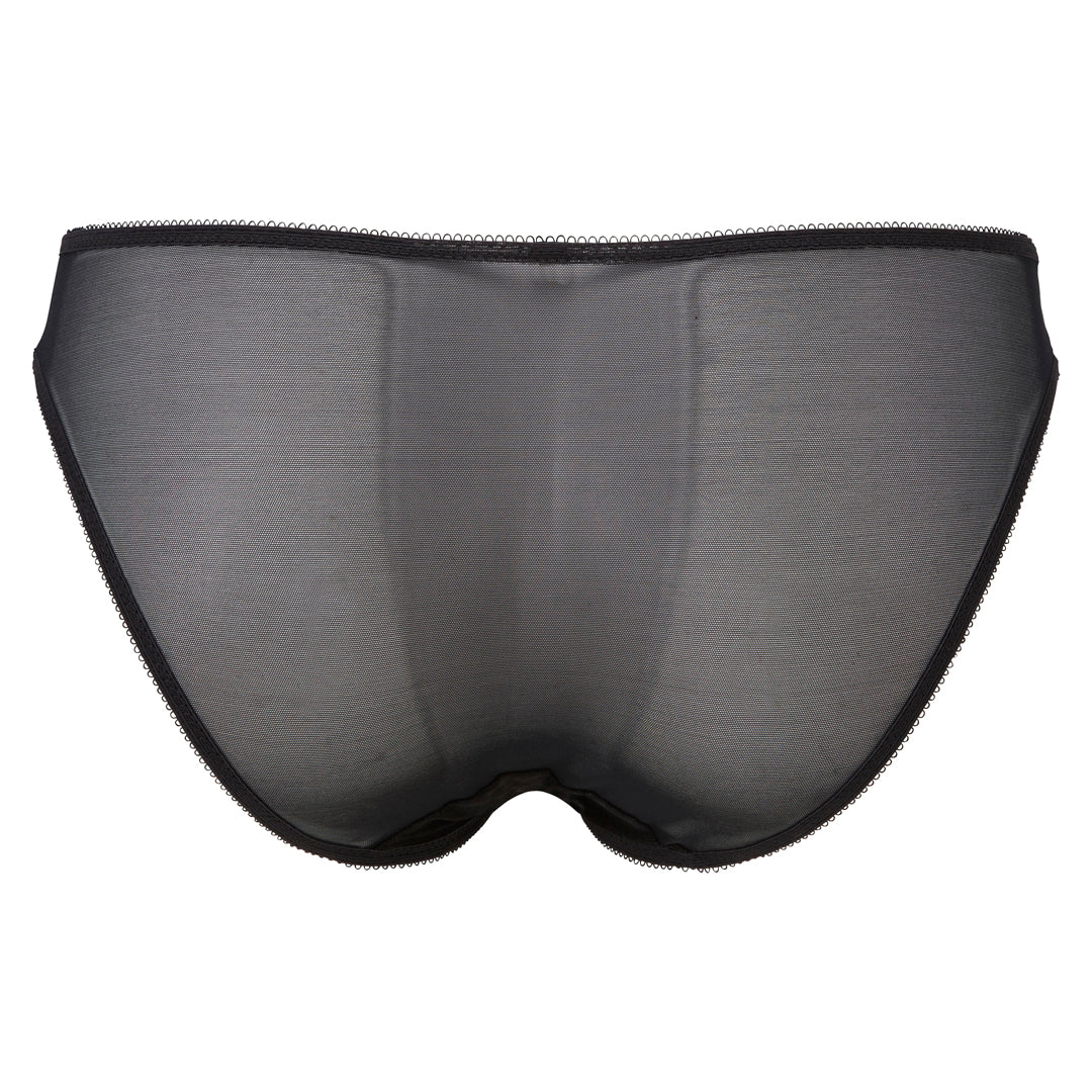 Gossard Glossies Lace Black Sheer Bikini Panty