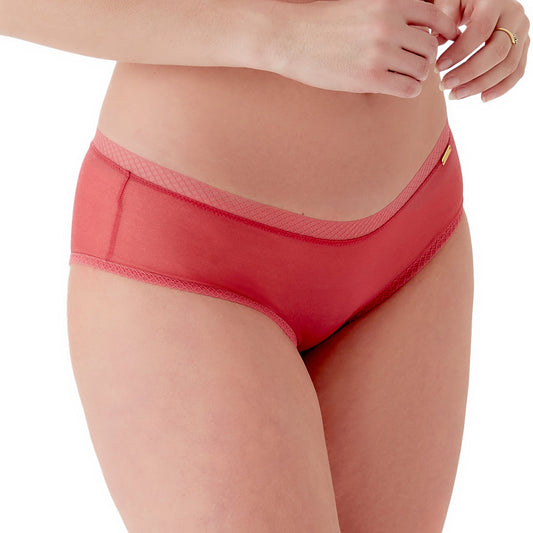 Gossard Glossies Raspberry Sorbet Sheer See Through Shorts Panty