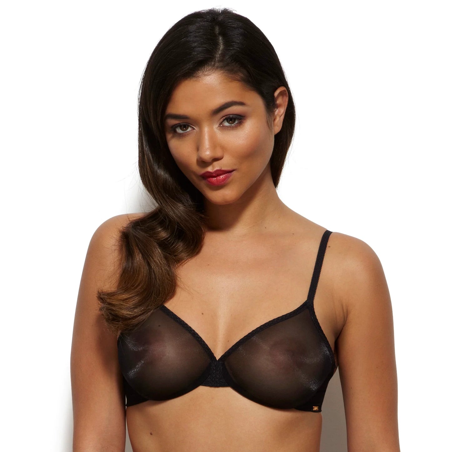 Sheer Molded Bra Gossard Glossies Black-0