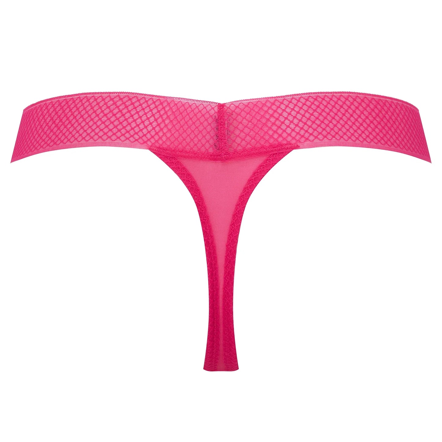 Gossard Glossies Magenta Sheer Mesh Tanga Thong Panty