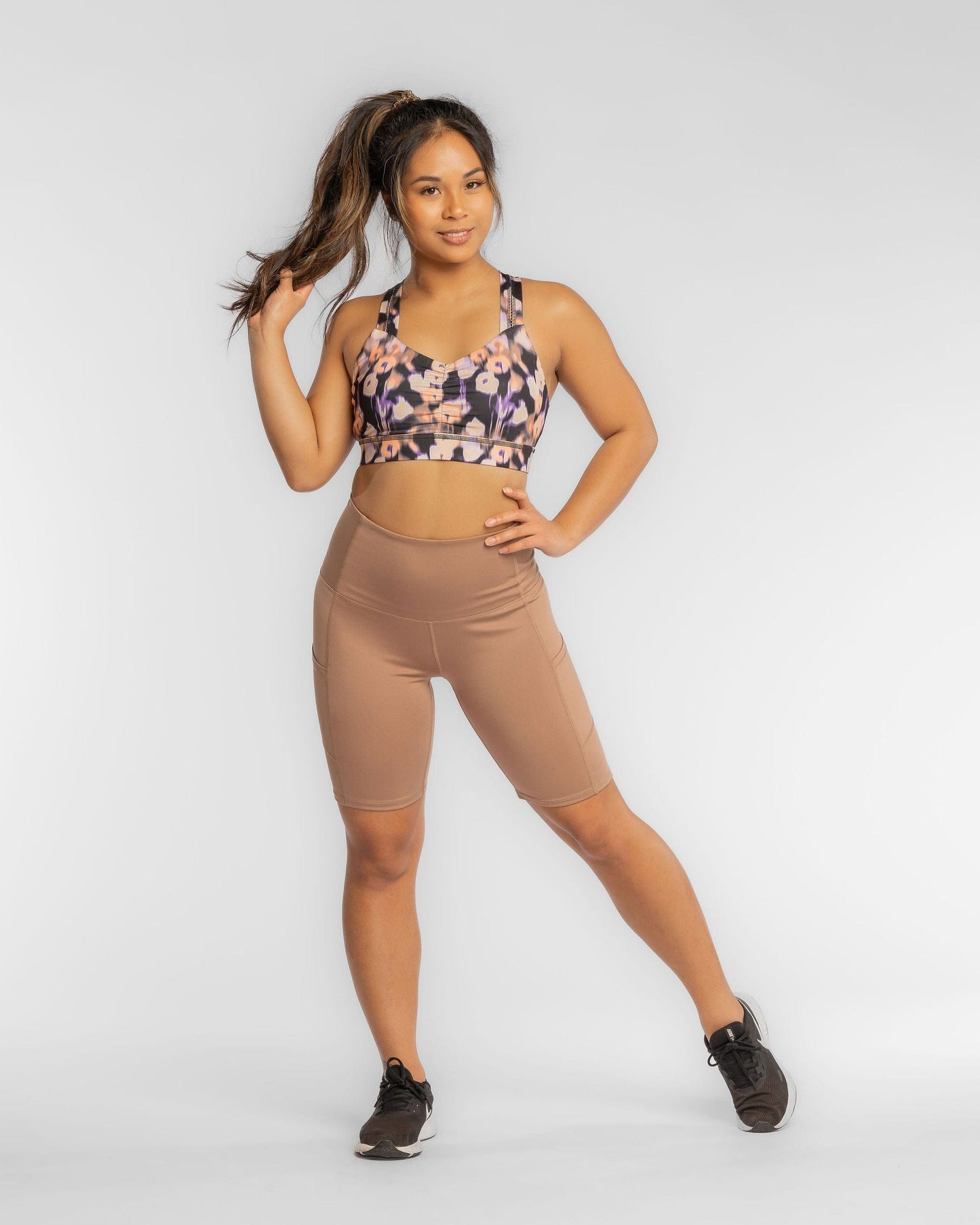 Hi Five High-Waisted Biker Short – Just Brew It (XS/S/M)