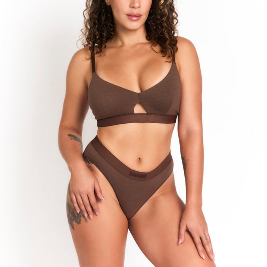 Keyhole Hemp Bralette - Naturally Breathable, Comfortable For Everyday Wear With Soft Support