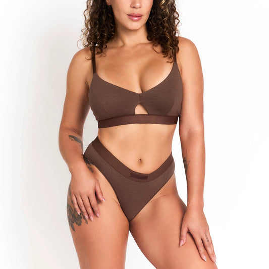 Keyhole Hemp Bralette - Naturally Breathable, Comfortable For Everyday Wear With Soft Support by Net Positive