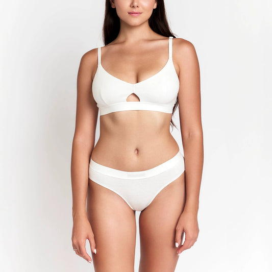 Moi Keyhole Bra - Naturally Breathable Hemp Bralette for Soft Support and Comfort by Net Positive