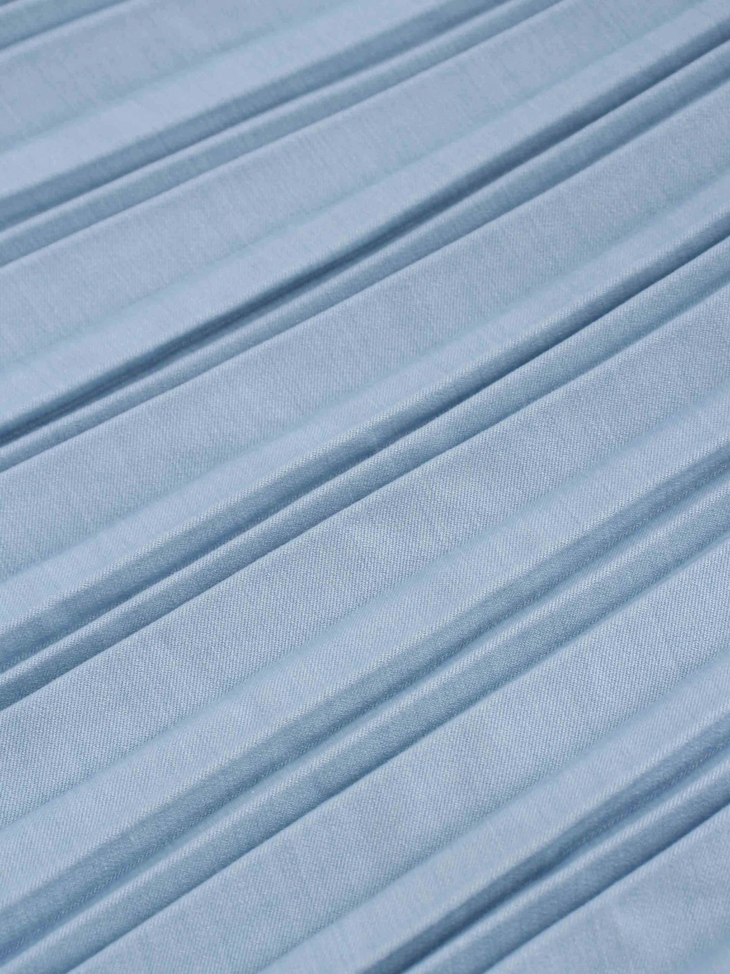Thin Pleated Skirt-Light Blue by MELI