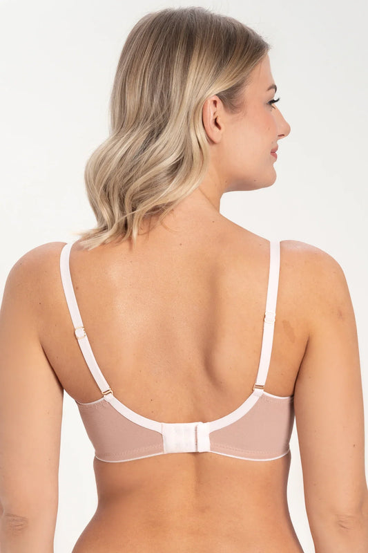 Samanta Indiana Cappuccino Sheer Balconette Bra
