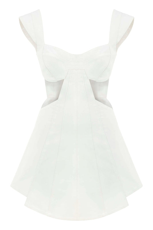 JENDUE Ron White Cut Out Denim Mini Dress - Modern & Chic by Jendue