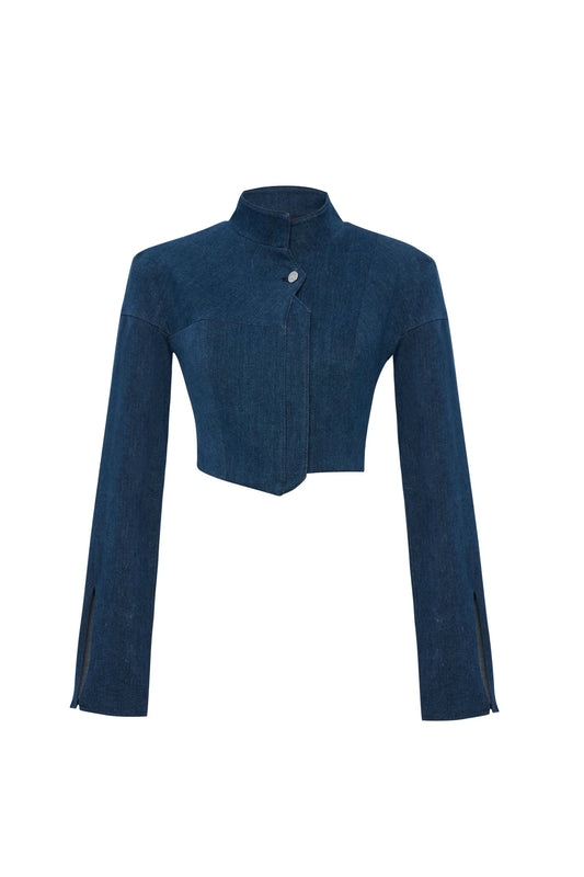 JENDUE Sublime Denim Jacket - Cropped, Structured & Stylish by Jendue
