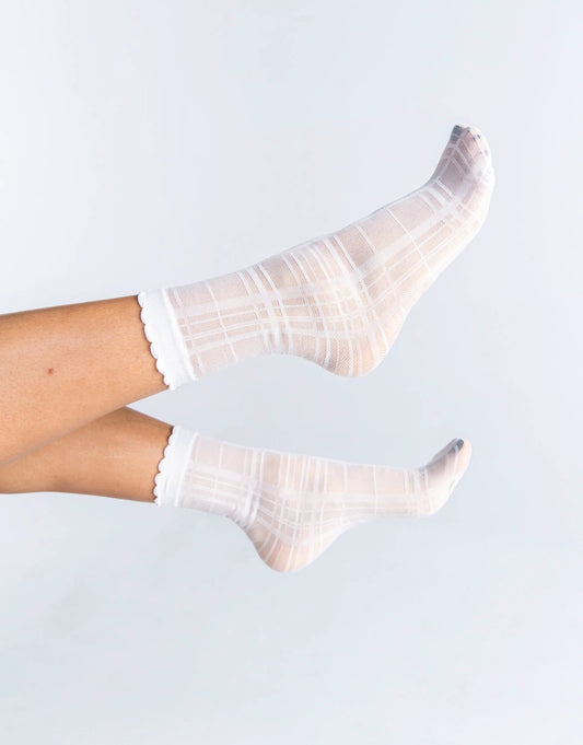 PETITE PLAID ⦁ BLANC by Les Belles Co