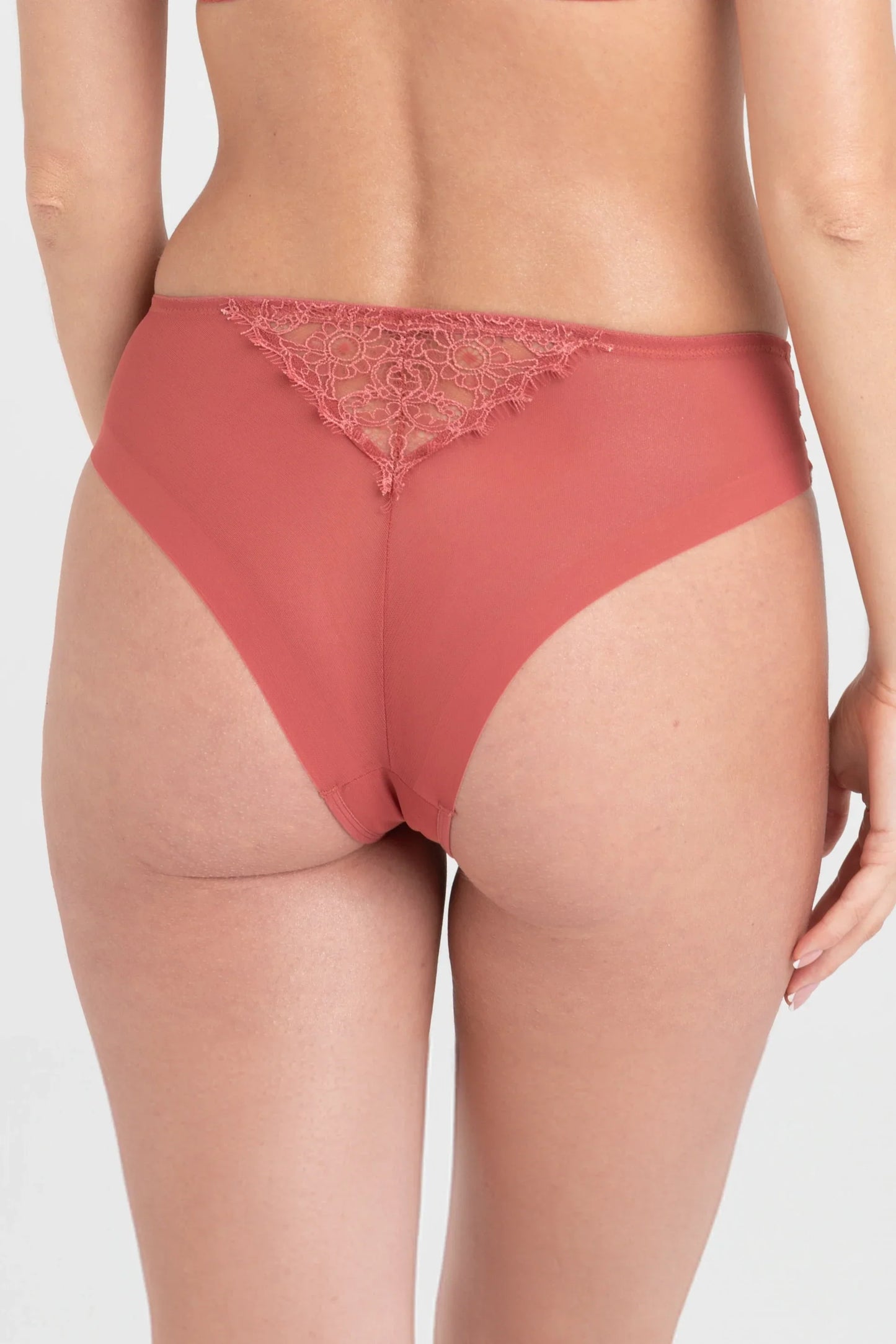 Samanta Naomi Rose Lace Brazilian Panty