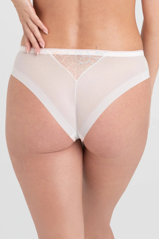 Low-Rise Mesh Brazilian Tanga Panty Samanta Fiorella by Samanta Lingerie