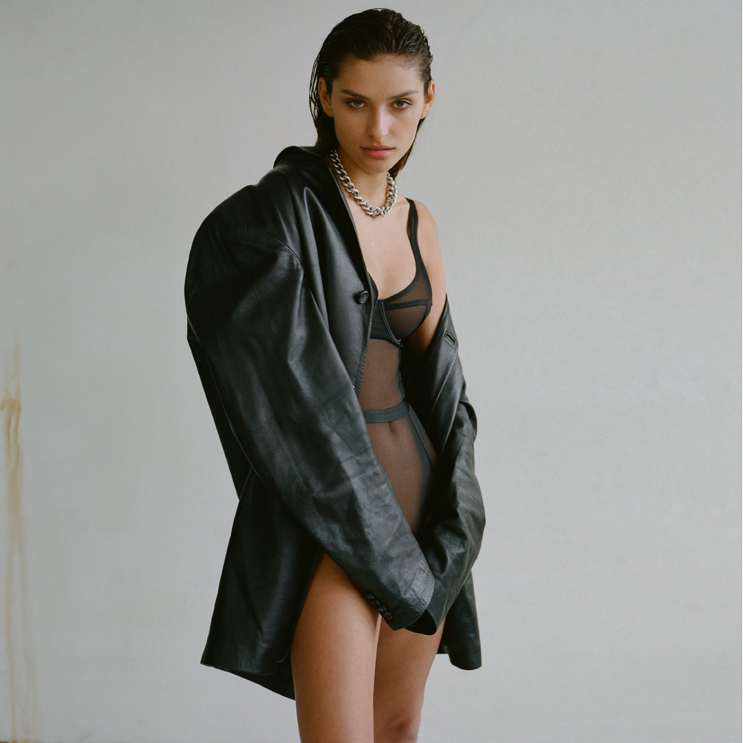 Kinga Mist Contour Sheer Mesh Bodysuit