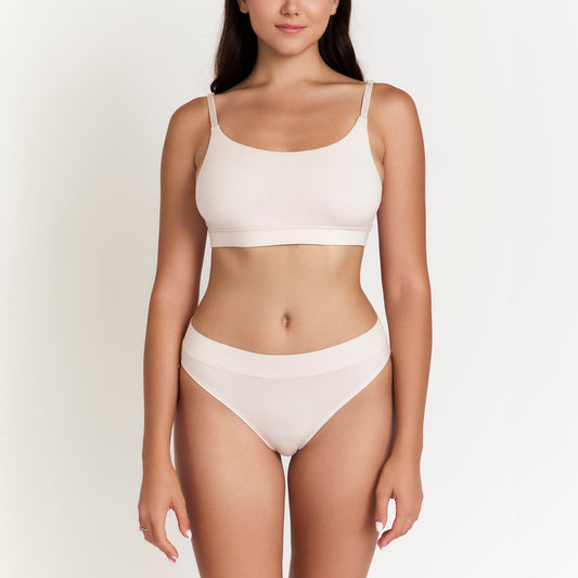 Organic Egyptian Cotton Cheeky Tanga Underwear - GOTS-Certified for Soft, Breathable Comfort