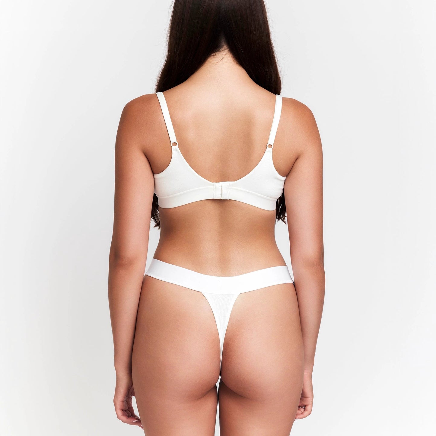 NaturalFit Organic Rib Cotton Thong - Hypoallergenic and Moisture-Wicking for Sensitive Skin by Net Positive