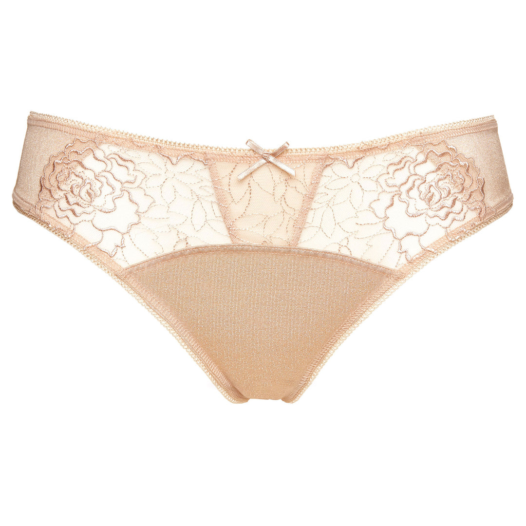 Gorteks Pamela Beige Semi Sheer Bikini Panty