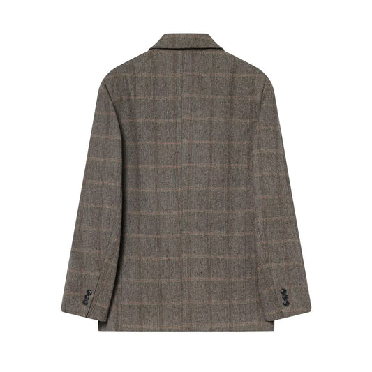 Plaid Wool-Blend Blazer SOHO New Collection FASHION BYMANYC ® New York-1