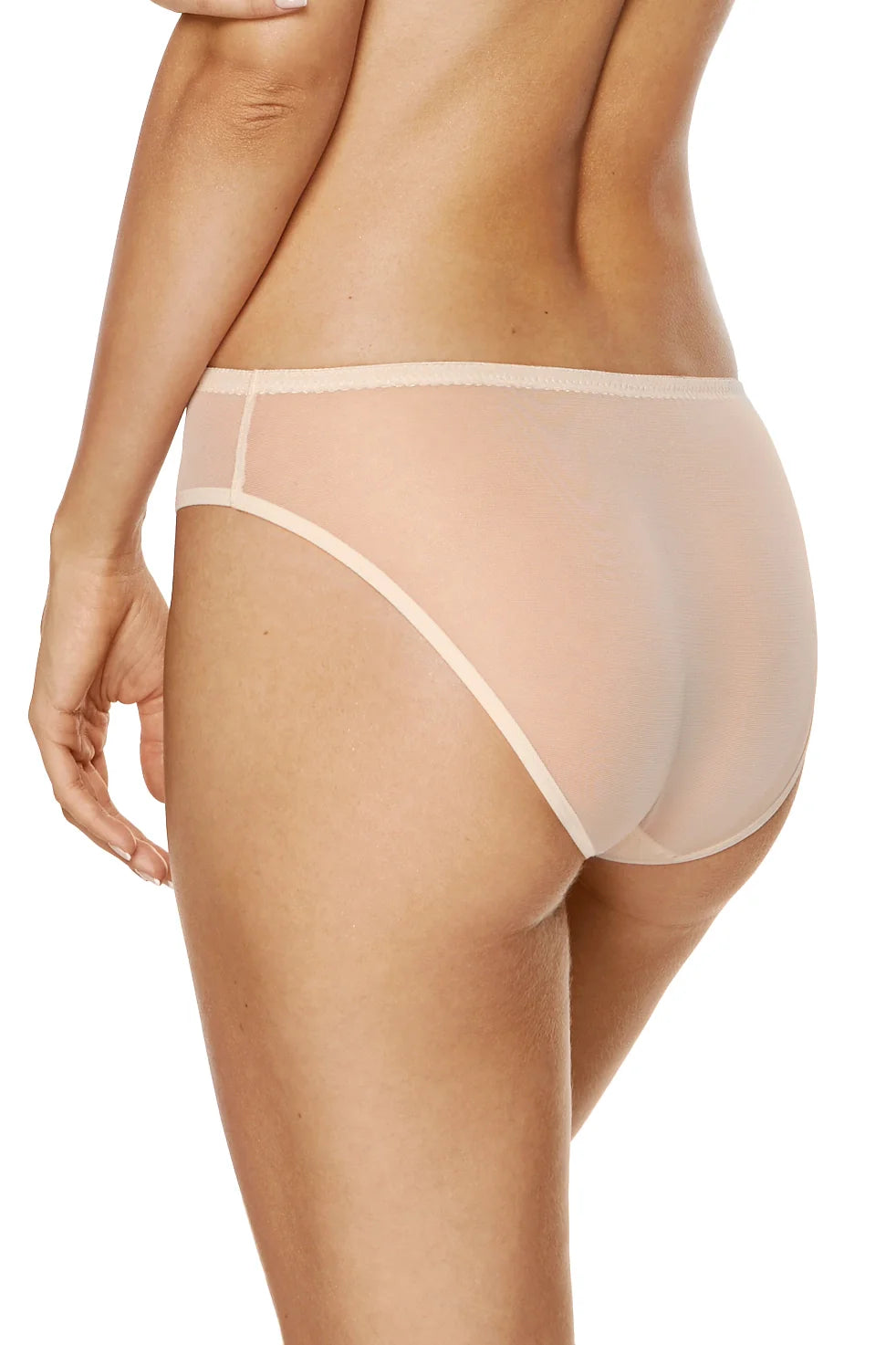 Sheer Mesh Embroidered Bikini Panty Gorteks Soleil by Gorteks Lingerie