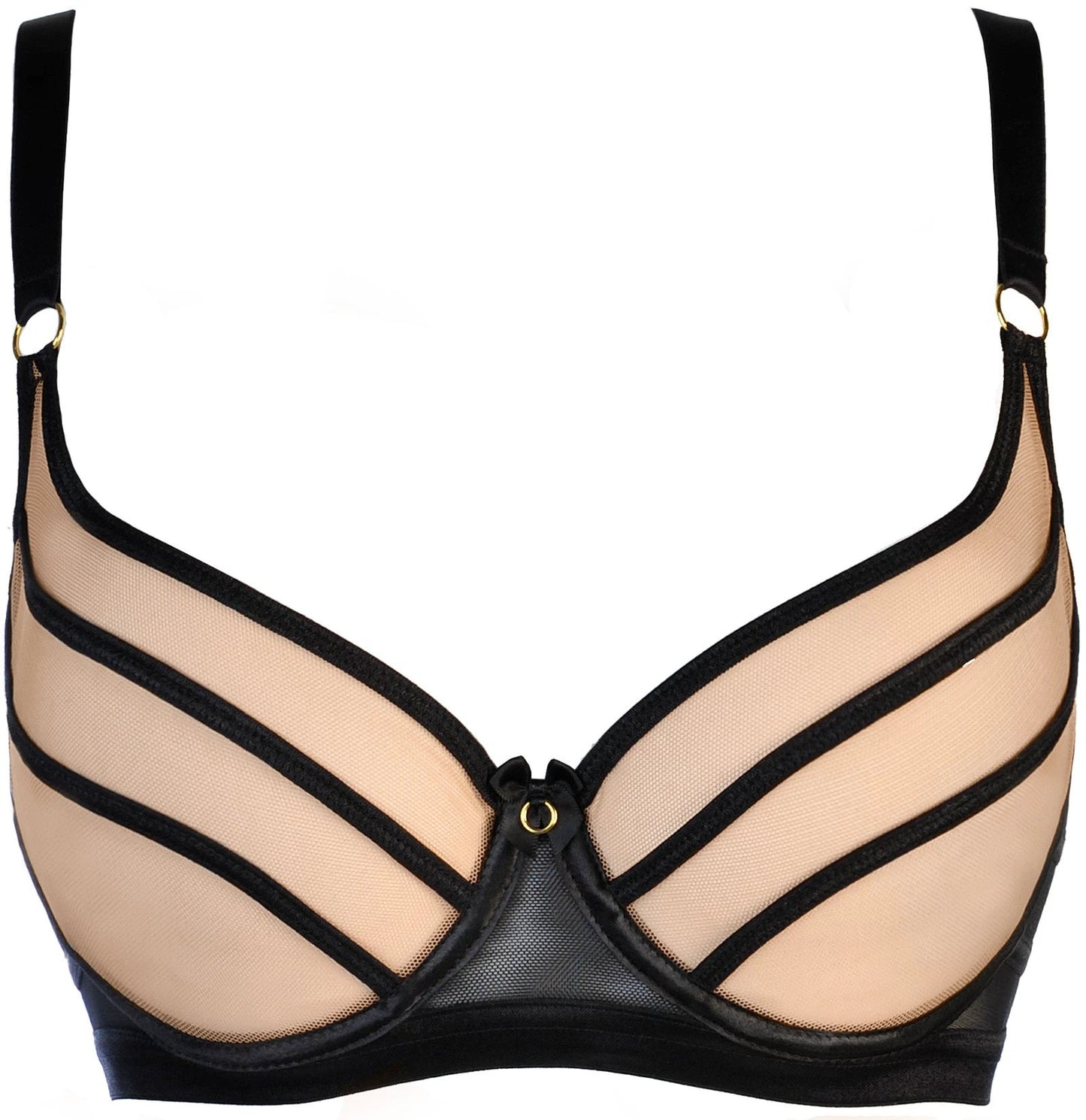 Soft Sheer Mesh Balconette Bra Axami Impression by Axami Lingerie