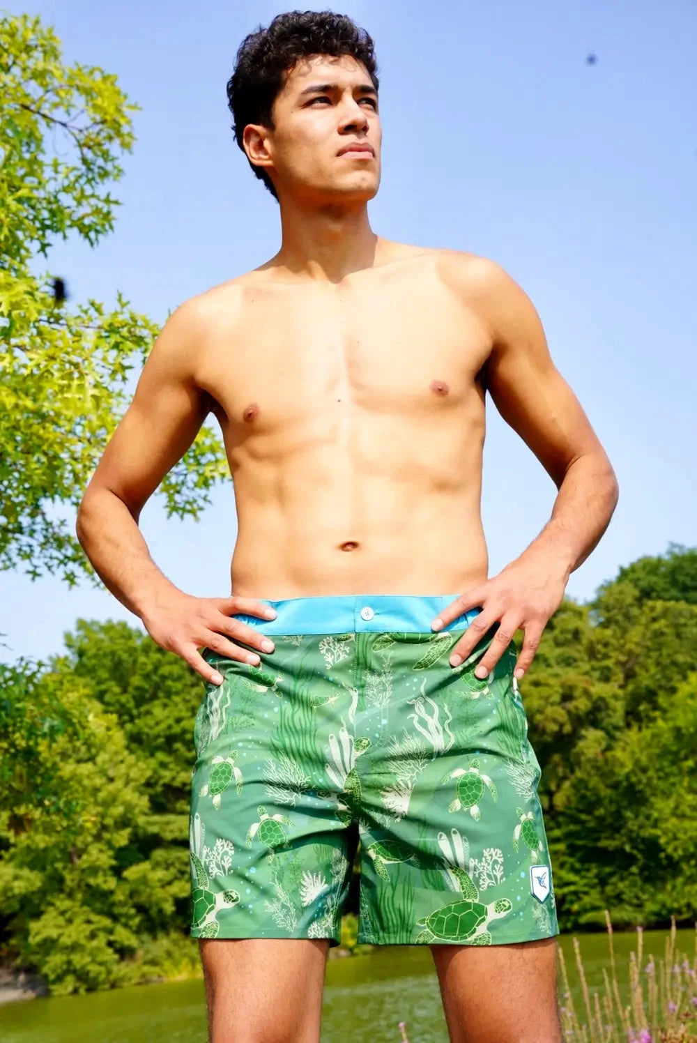 Mens Luxury Swim Trunks | La Tortuga by Live Kolibri