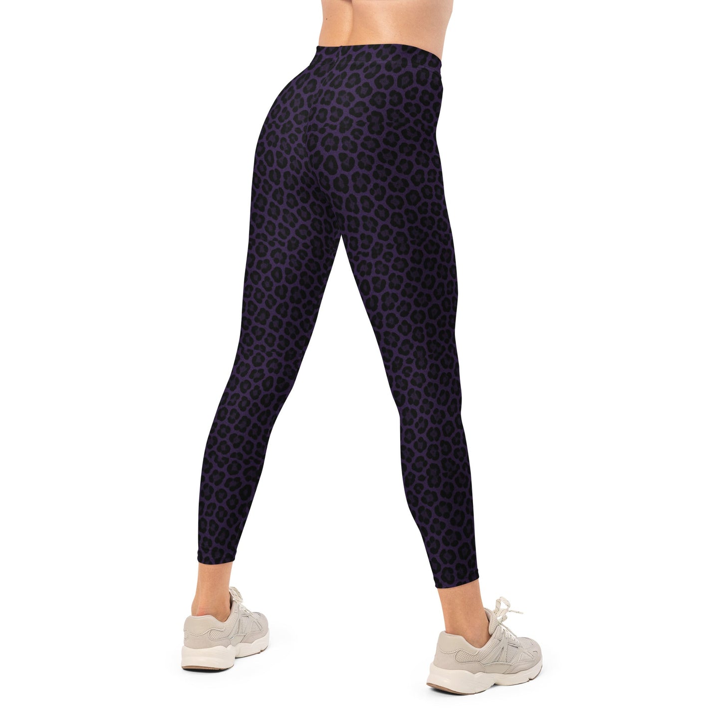 Purple Panther Print Leggings