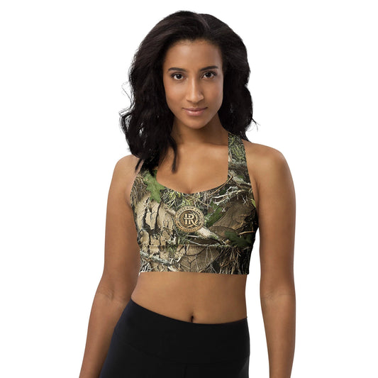 HedgeRow Camo Longline Sports Bra by K-LINE GEAR LLC