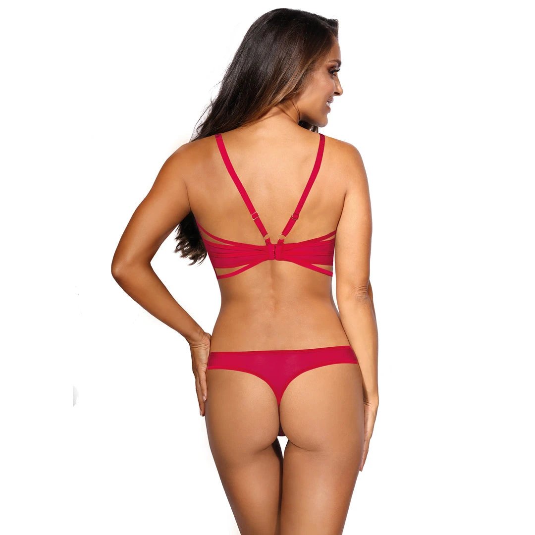 Axami Sexy Open Cup Shelf Bra Cherry Bomb by Axami Lingerie