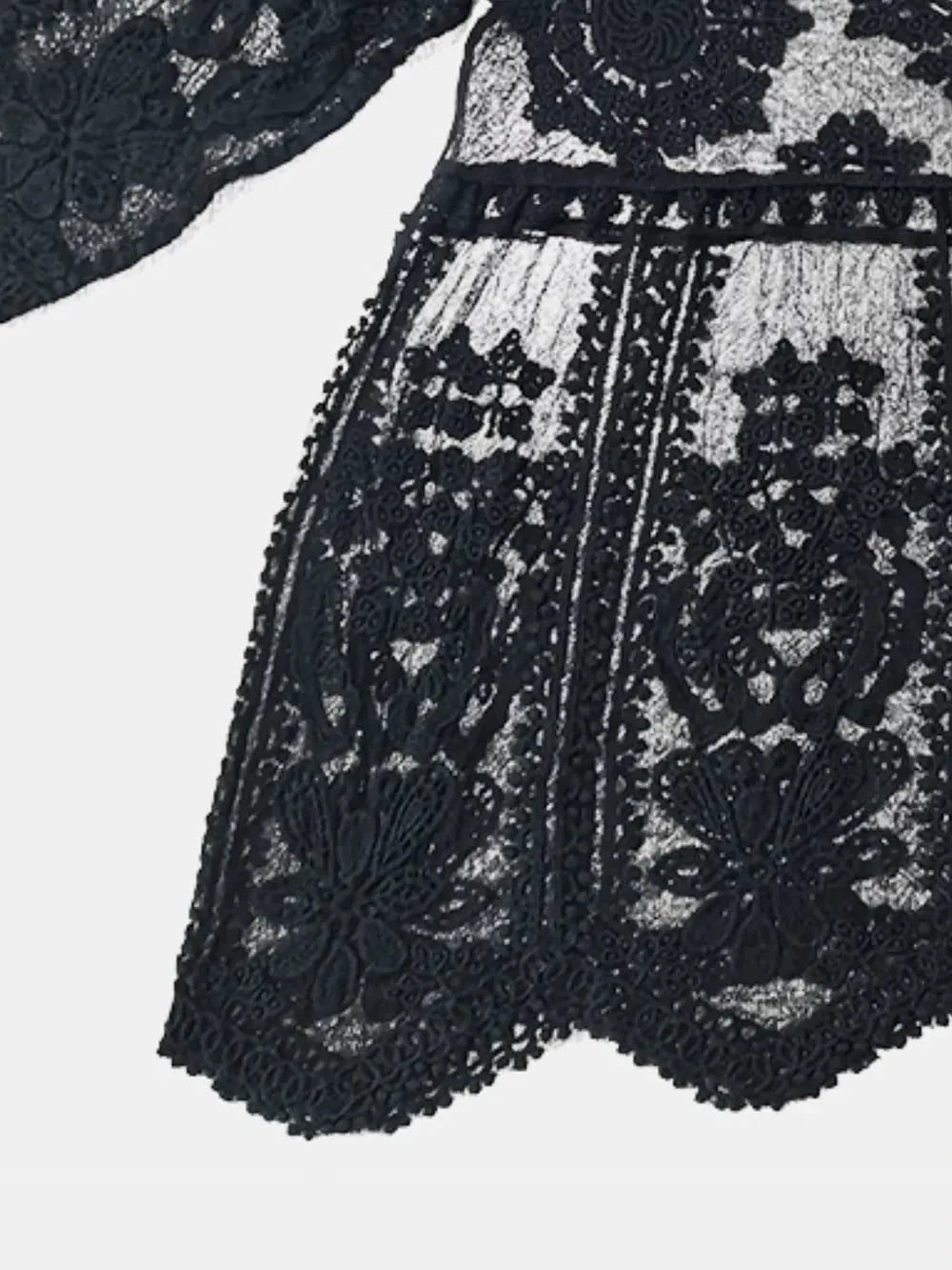 Lace Round Neck Cover-Up by Trendsi