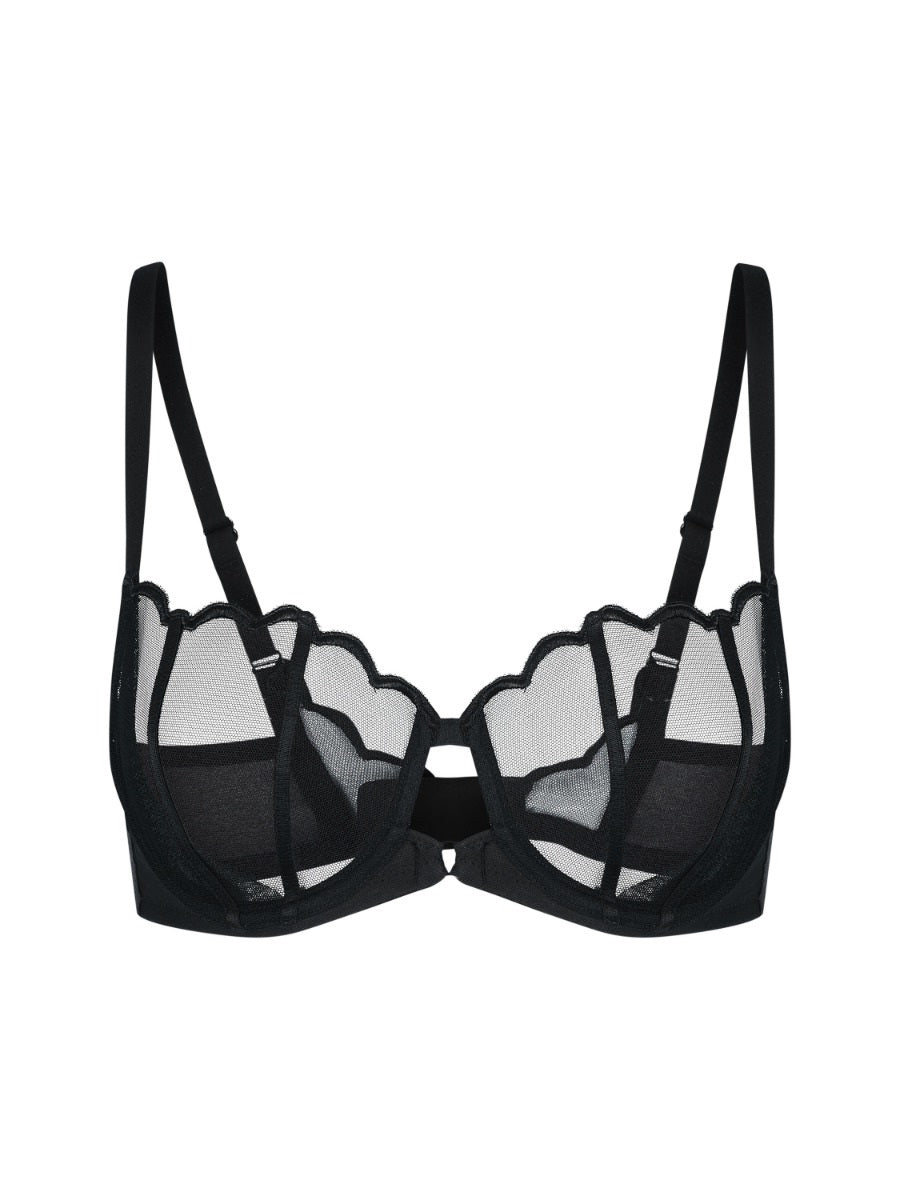 Gossard Obsession Black Sheer Unpadded Balconette Bra