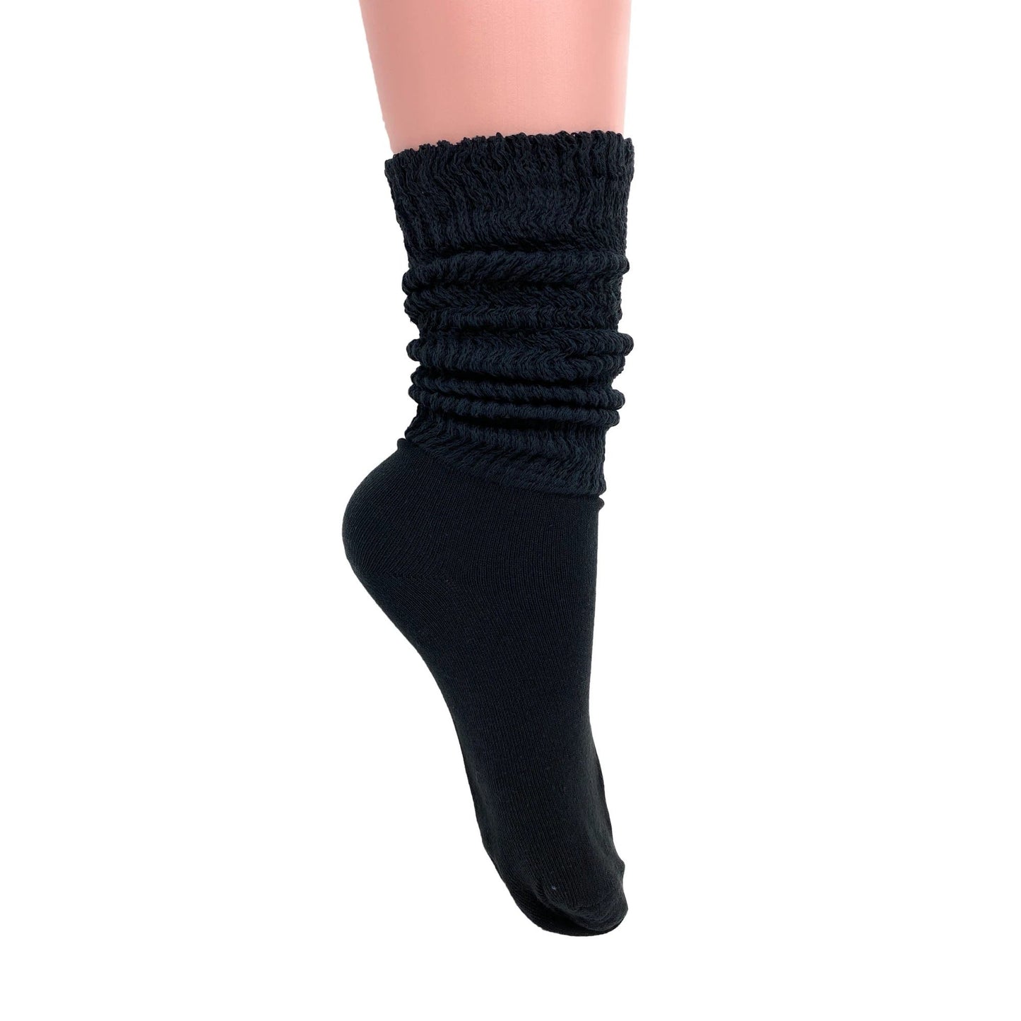 Women's Cotton Lightweight Slouch Socks Extra Thin 1 Pair Soft and Breathable by AWS/American Made