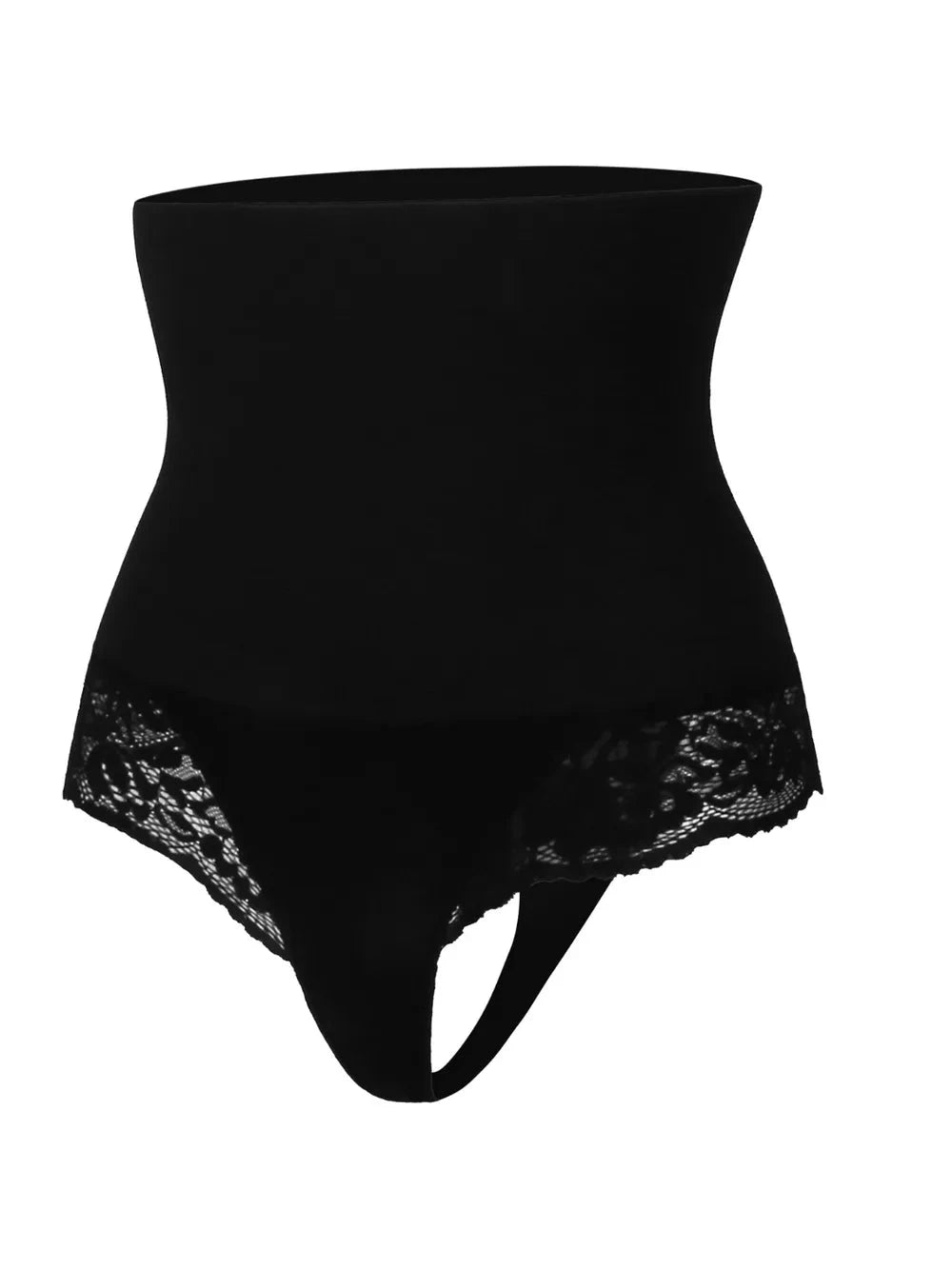 Lace Detail High Waist Shaping Panty by Trendsi