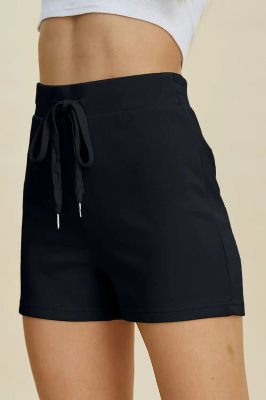 Basic Bae Full Size Air Scuba Drawstring High Waist Shorts by Trendsi