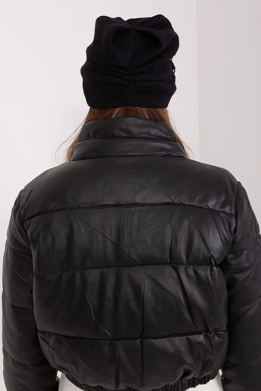 Warm Womens Winter Knit Hat With Applique Cashmere Blend by AT