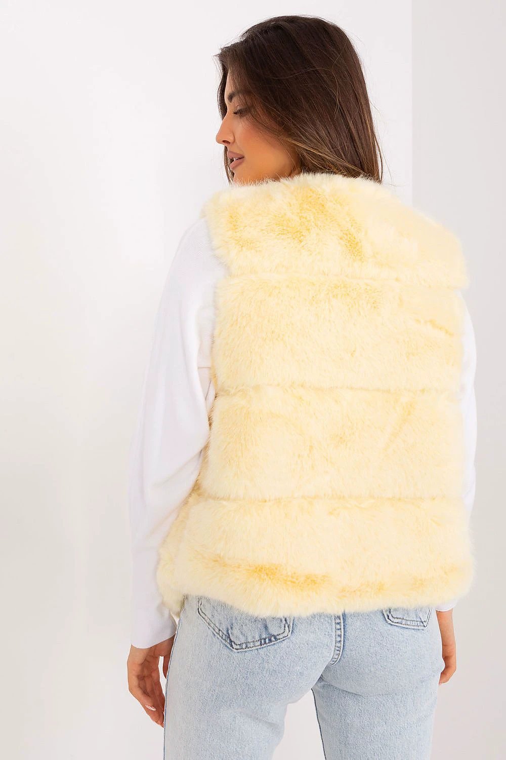 Gilet At Fur Vest Polyester Warm Soft With Handy Pockets by AT
