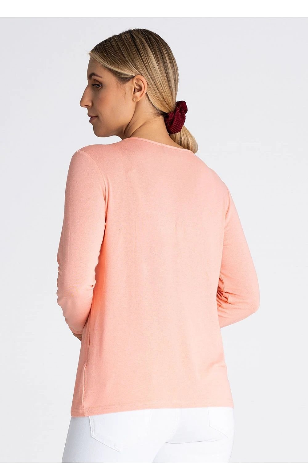 Figl Women's Blouse - Soft Viscose Long Sleeve V-Neck Design for Elongated Neck Effect and Comfortable Fit by Figl
