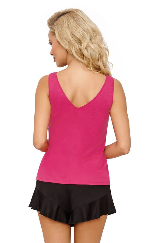 Candy Pyjama Donna - Seductive Fuchsia and Black Lace Design with Feminine Fit by Donna