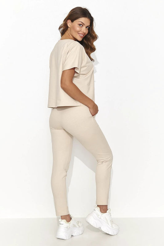 Numinou Knit Set Oversize Shirt With Wide Leg Pants by Numinou