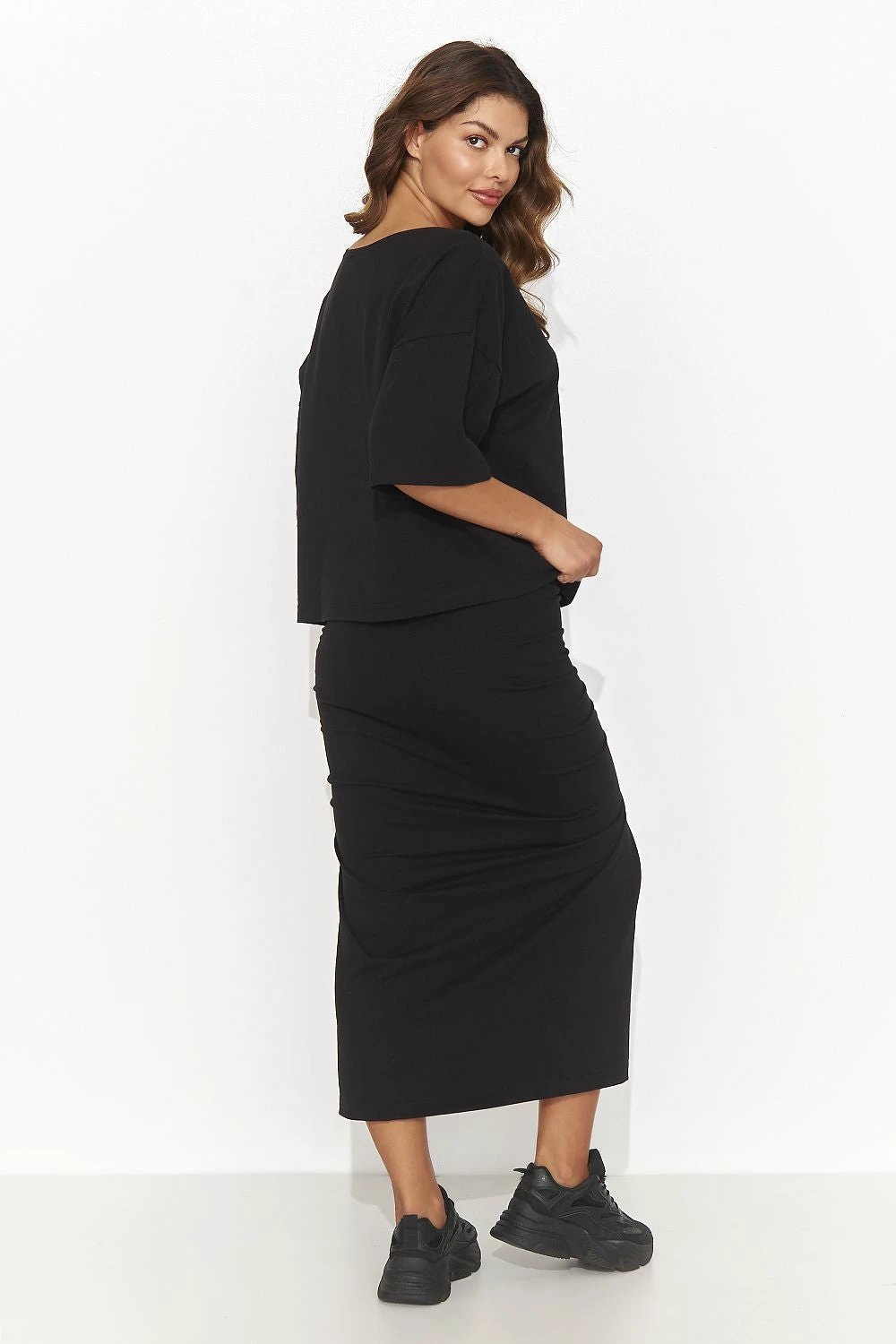 Numinou Set Feminine Knit Two Piece Blouse And Skirt by Numinou